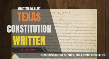 Texas Constitution: The Last Update Was When?