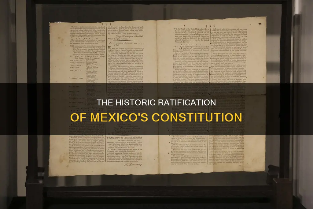 what year was mexico constitution ratified