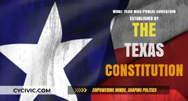 Texas Constitution and the Birth of Public Education