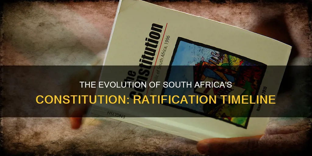 what year was south african constitution ratified