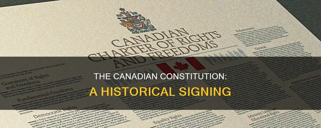 what year was the canadian constitution signed