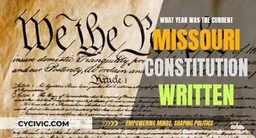 When Missouri's Current Constitution Was Written