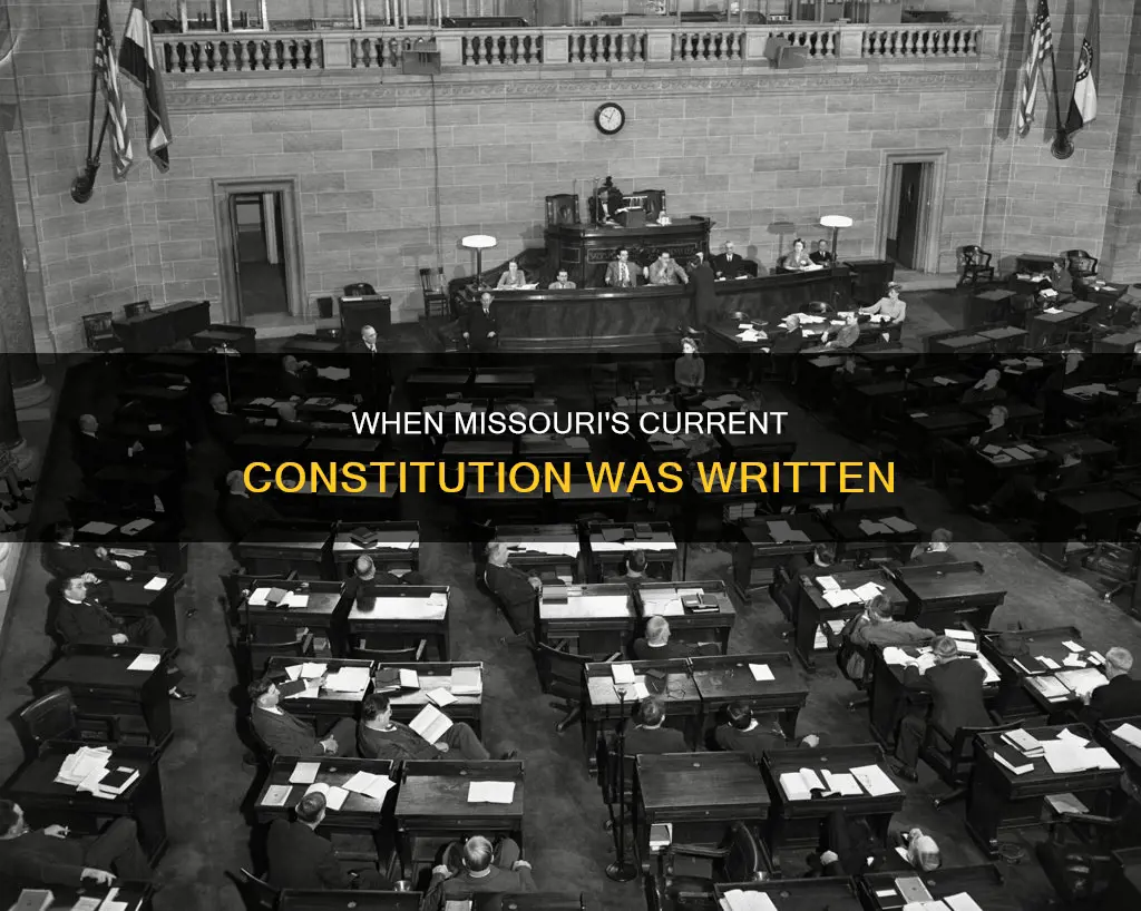 what year was the current missouri constitution written