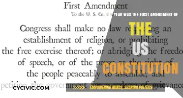 The First Amendment: A Historic Year for US Constitution