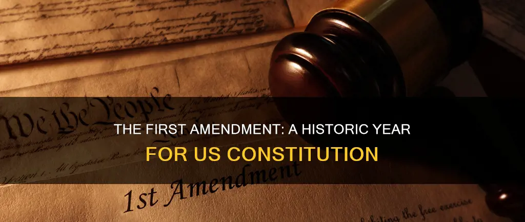 what year was the first amendment of the us constitution