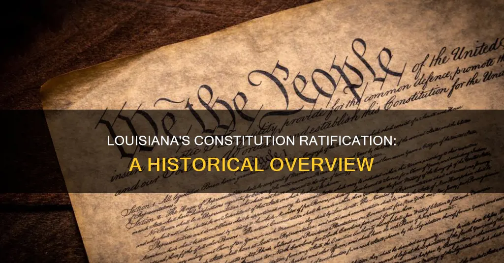 what year was the louisiana constitution ratified