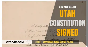 The Utah Constitution: Signed in a Historic Year