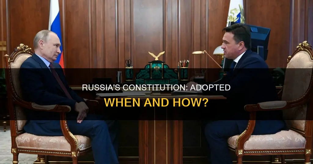 when and how was the current russian constitution adopted