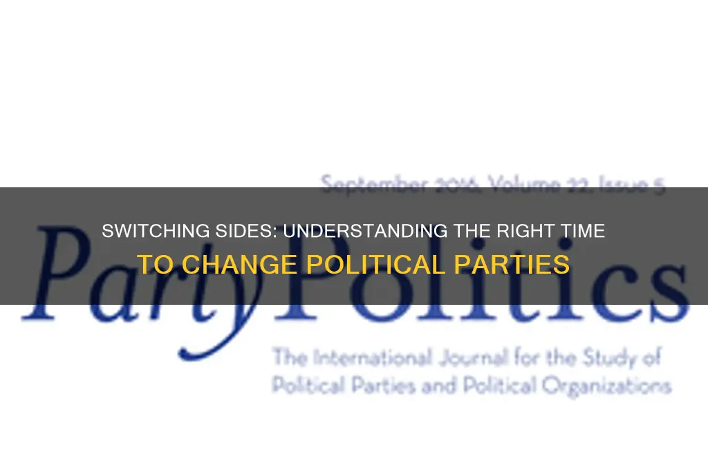 when can i change political parties