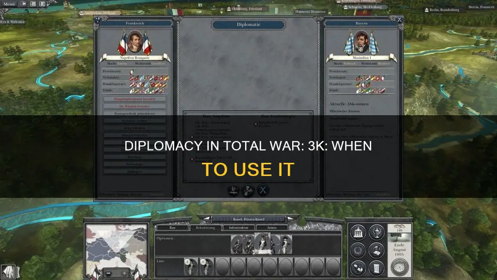 when can i use diplomacy in total war 3 kingdoms