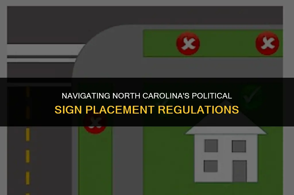 when can political signs be placed in nc