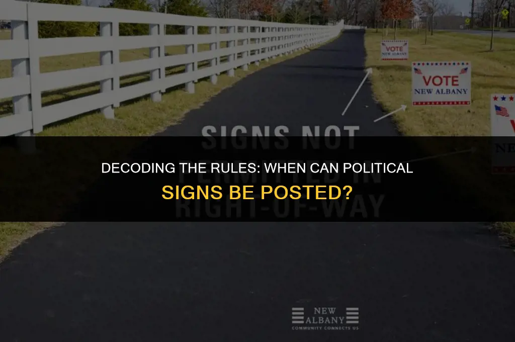 when can political signs be posted