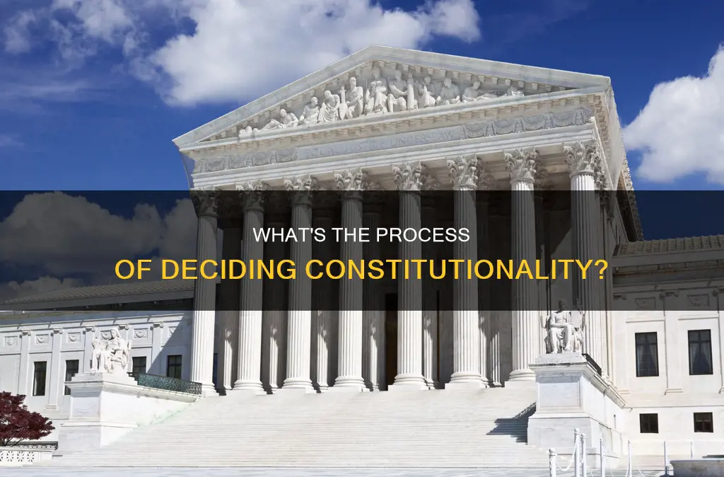 when deciding if something is constitutional what is it called