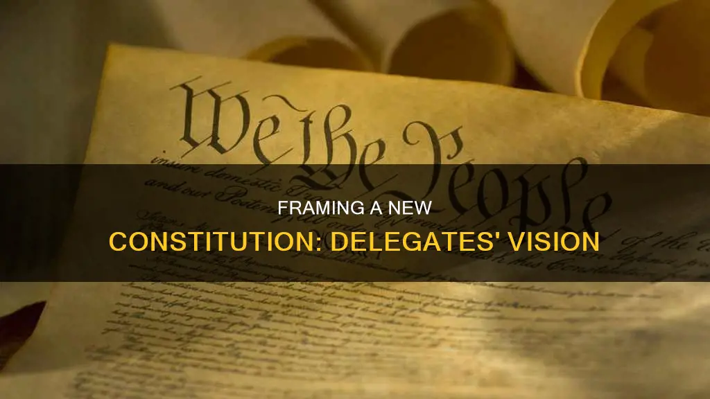 when delegates met in 1787 to frame a new constitution: