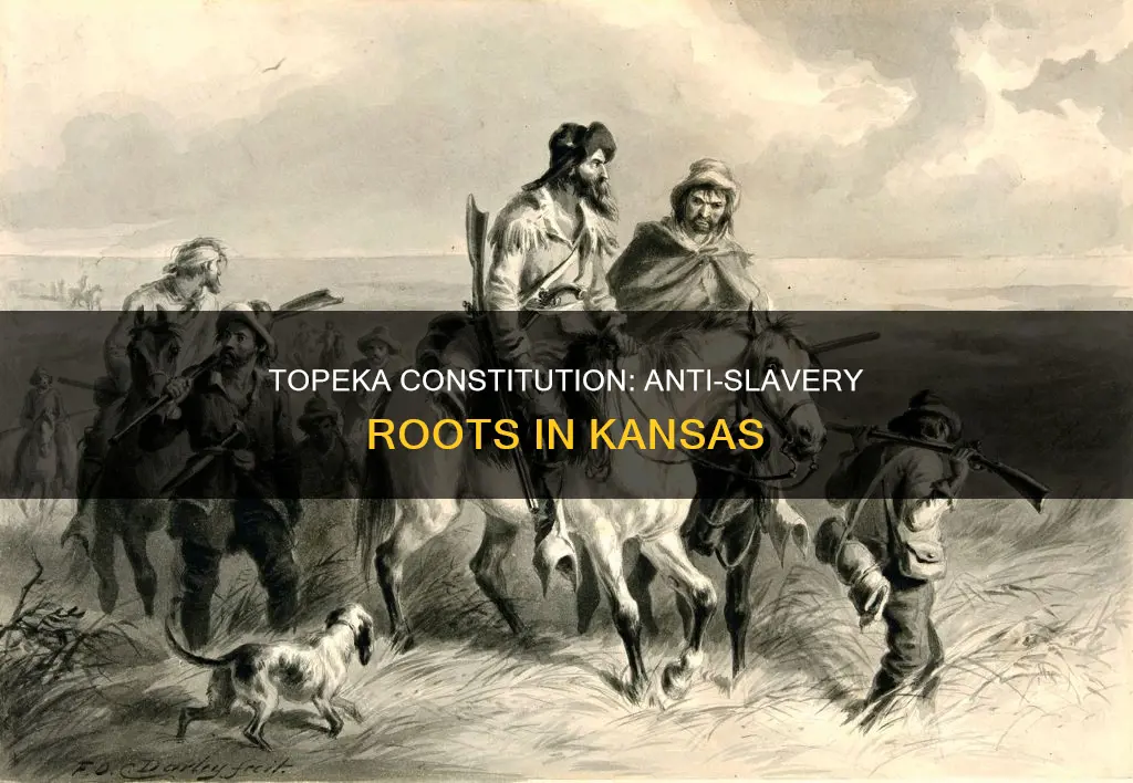 when did an anti slavery constitution created in topeka kansas