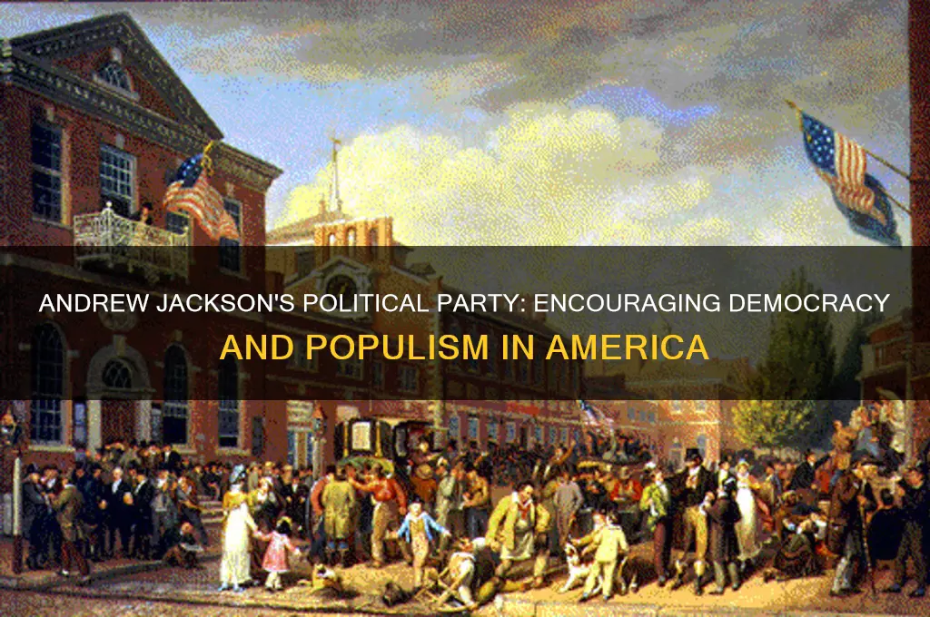 when did andrew jackson political party encourage
