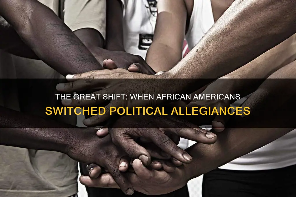 when did blacks change political parties