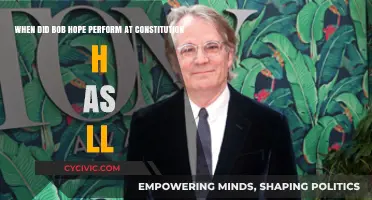 Bob Hope's Historic Performance at Constitution Hall