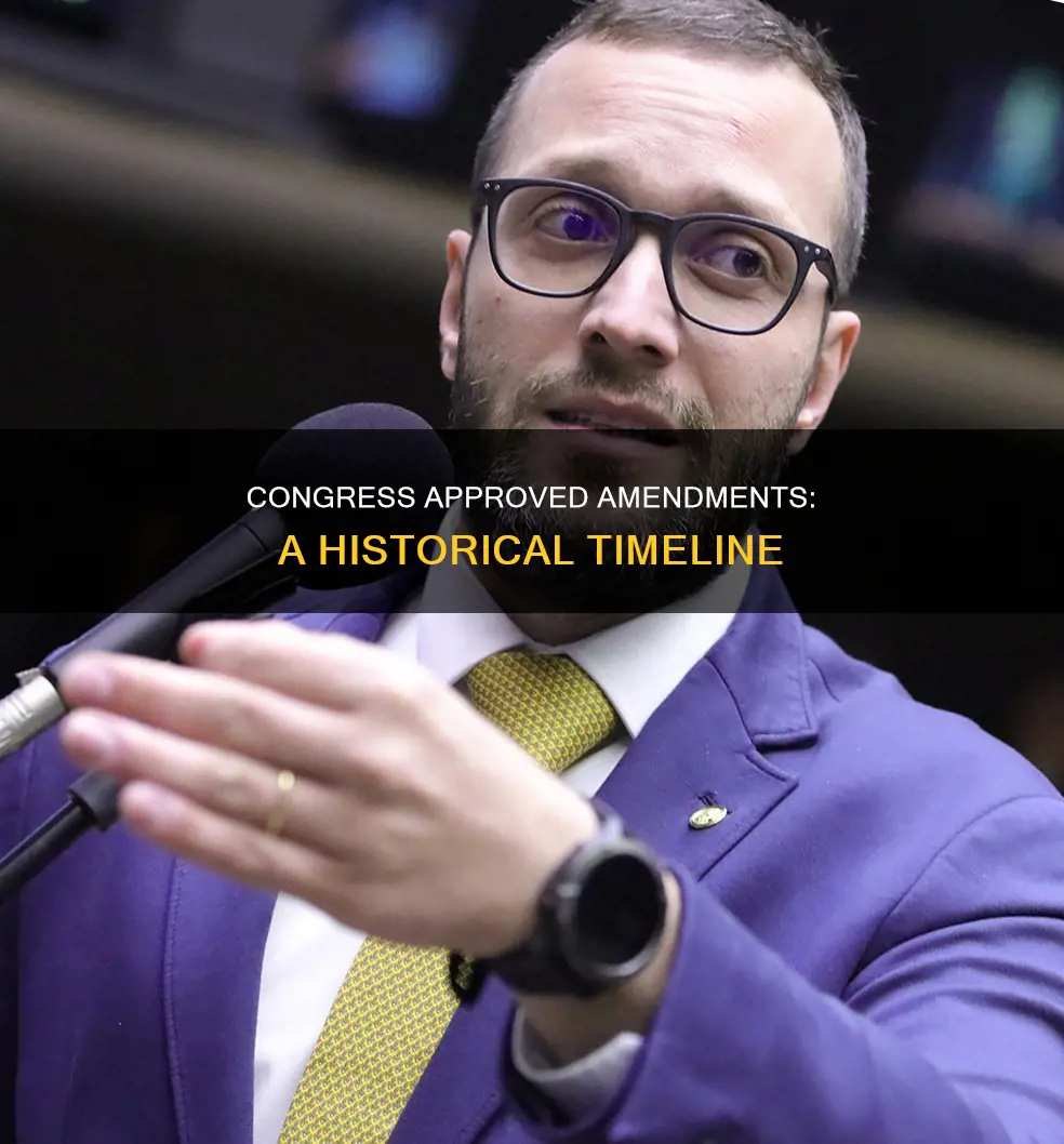 when did congress approve the amendments to the constitution