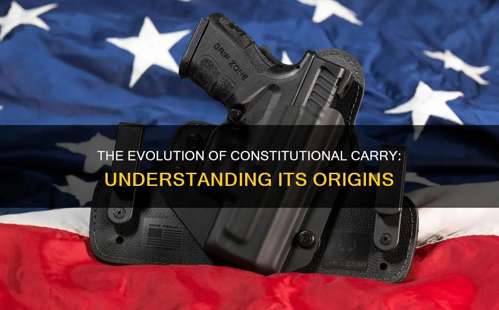 when did constitutional carry start
