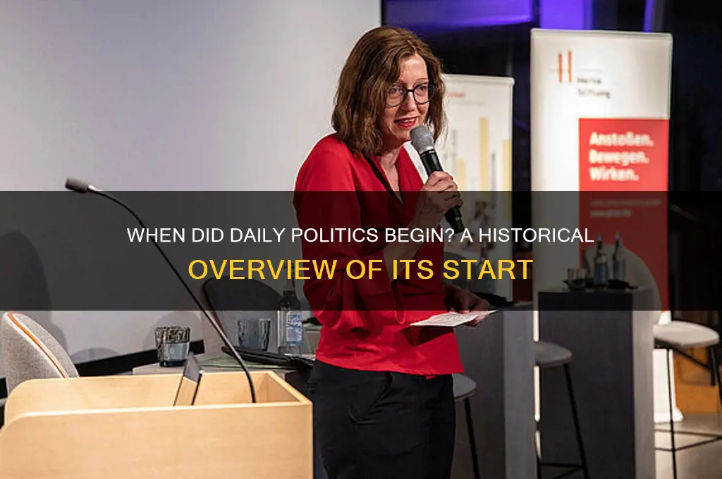 when did daily politics start
