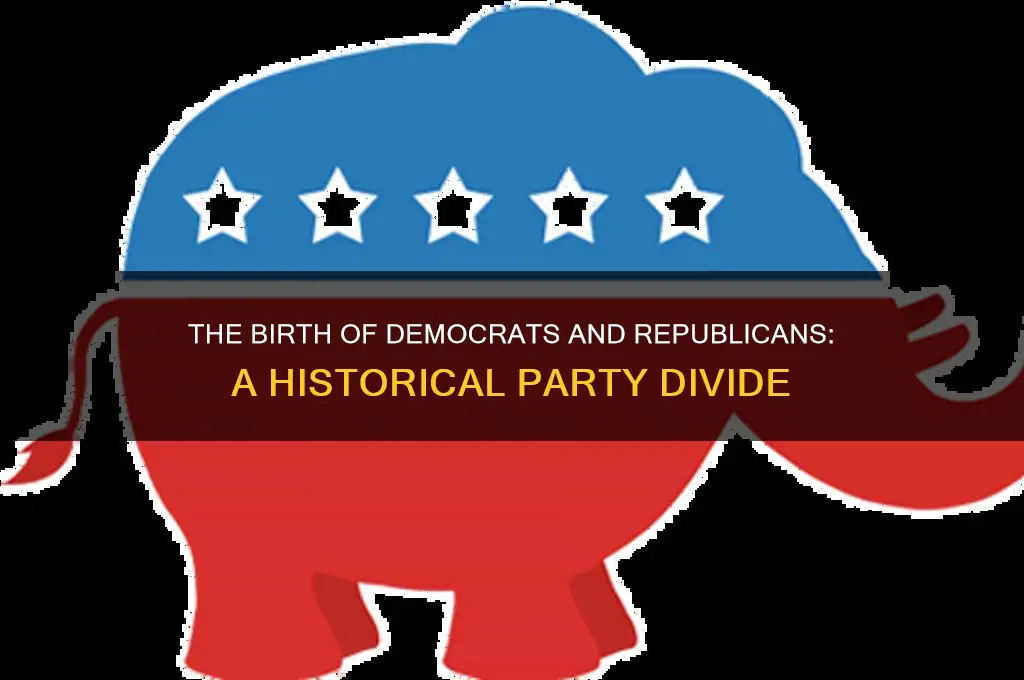 when did democrats and republicans become official political parties