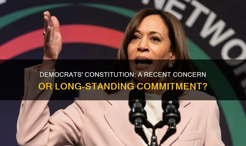 when did democrats start caring about the constitution