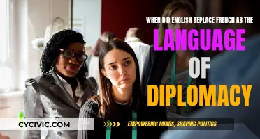 The Evolution of Diplomacy's Language: English Replaces French