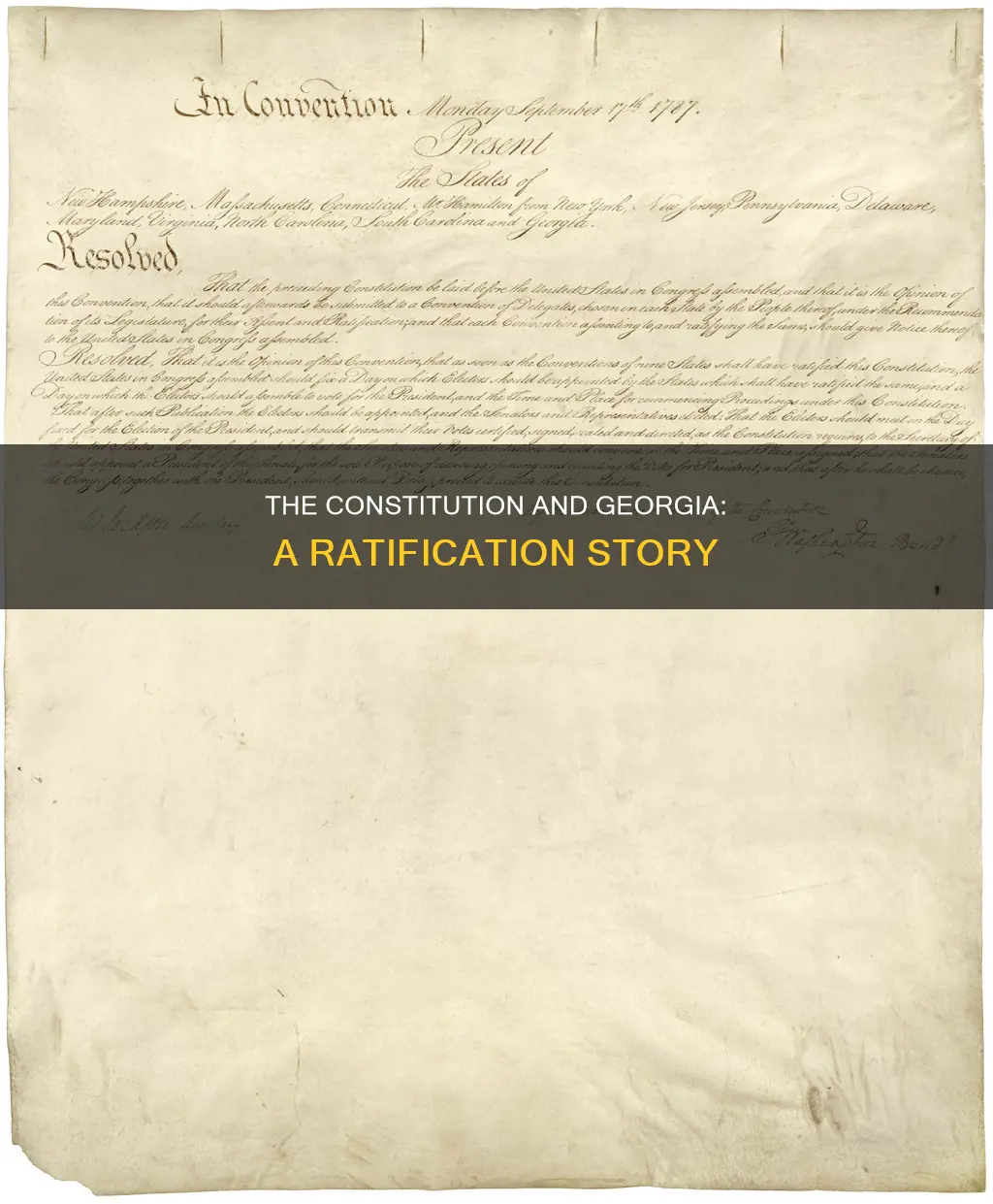 when did georgia ratify the constitution
