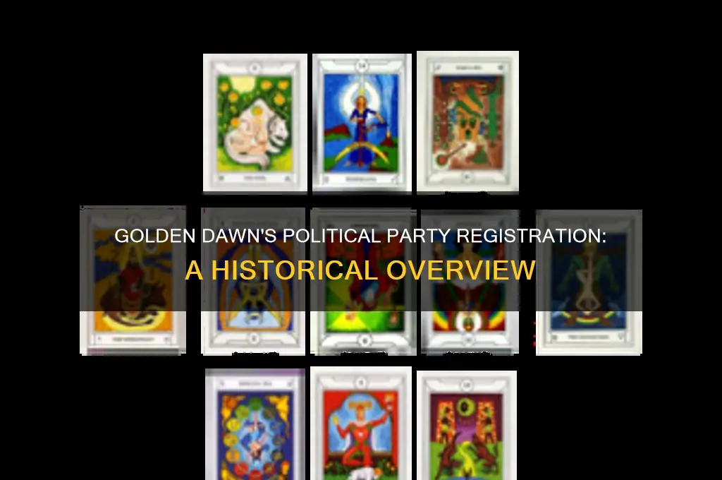 when did golden dawn register as a political party