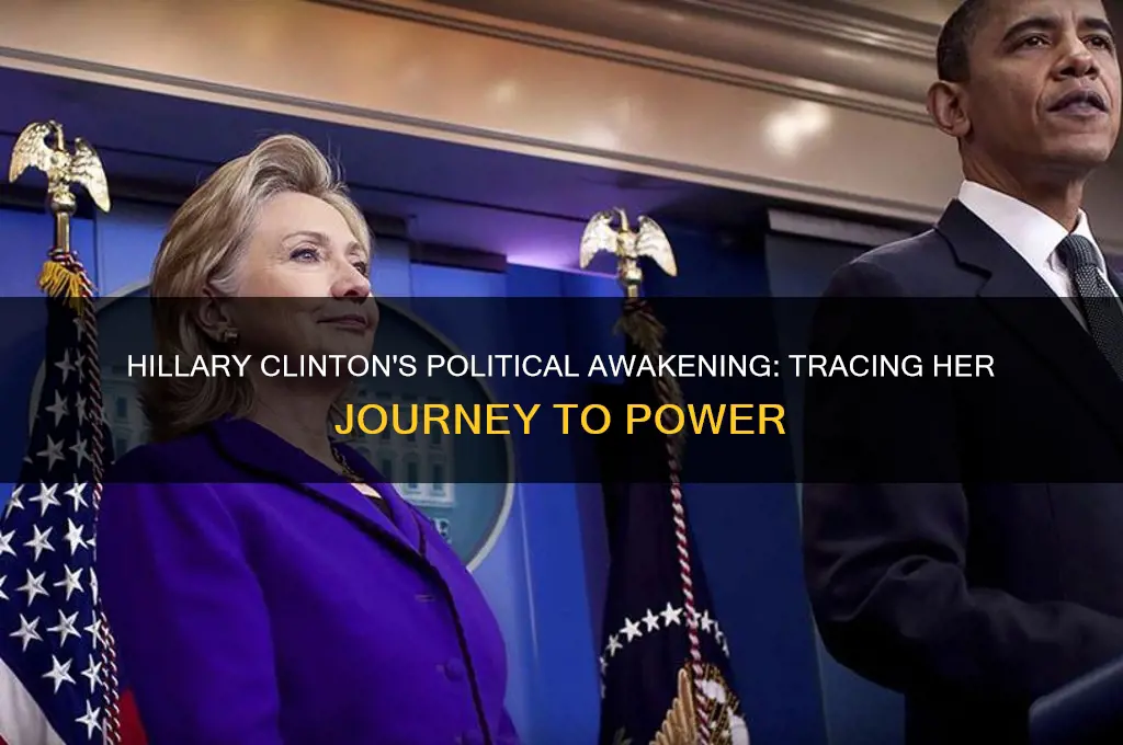 when did hillary become political