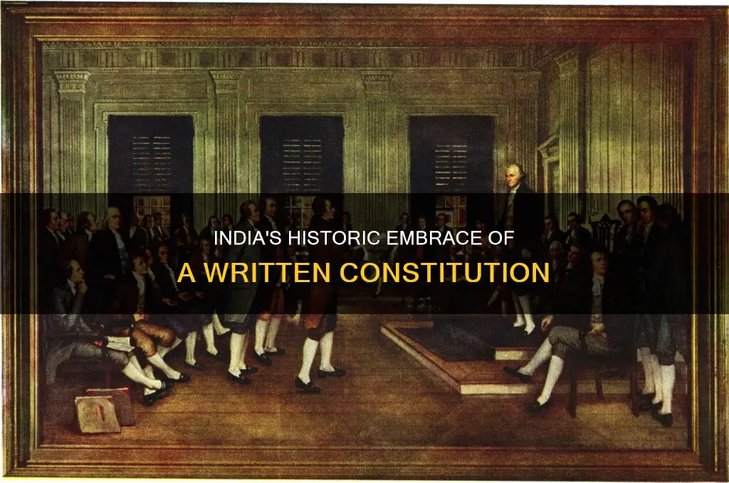 when did india adopt a written constitution
