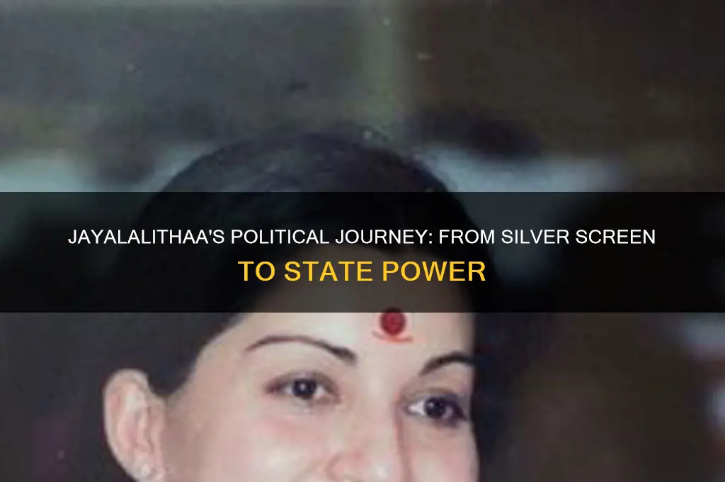 when did jayalalitha enter politics