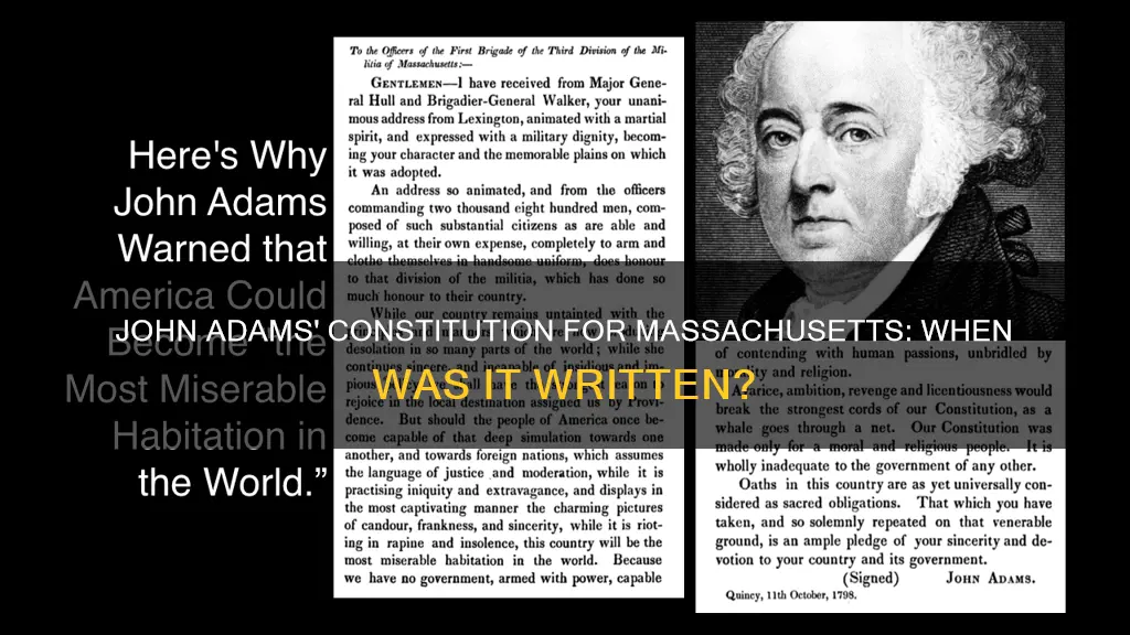 when did john adams write the constitution for massachusets