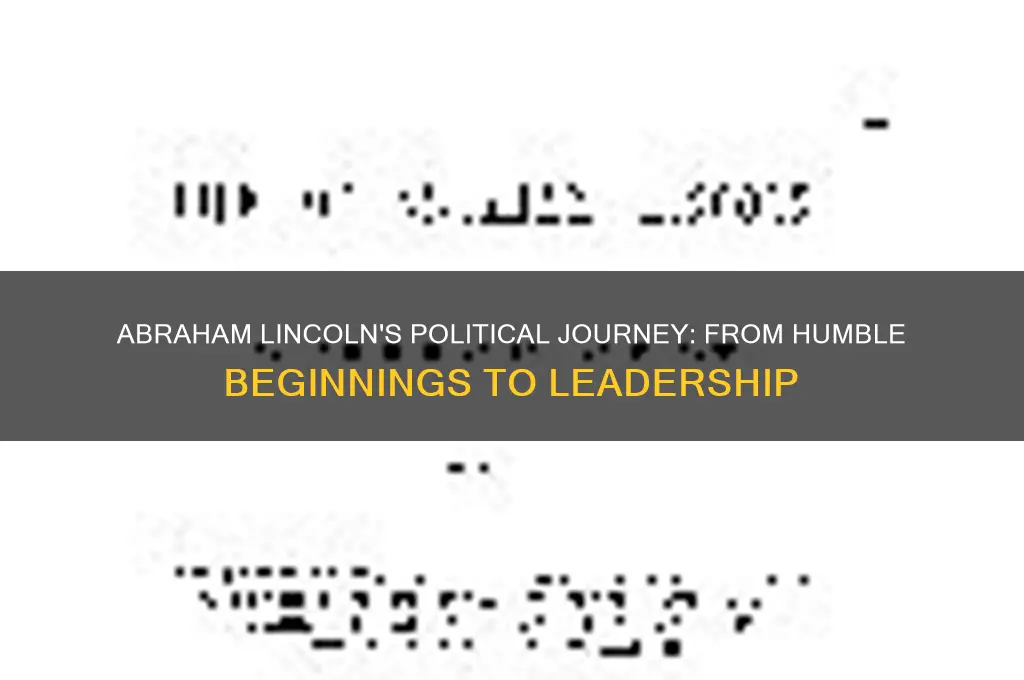 when did lincoln join politics
