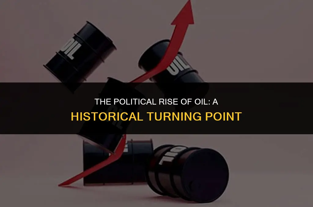 when did oil become important politically