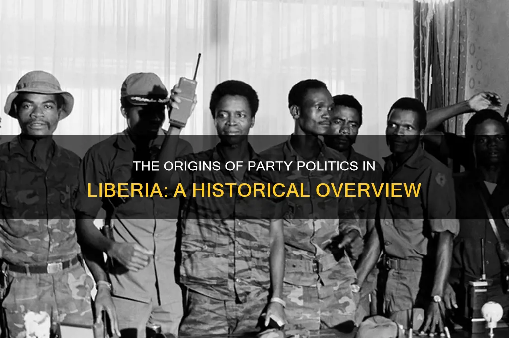 when did party politics start in liberia