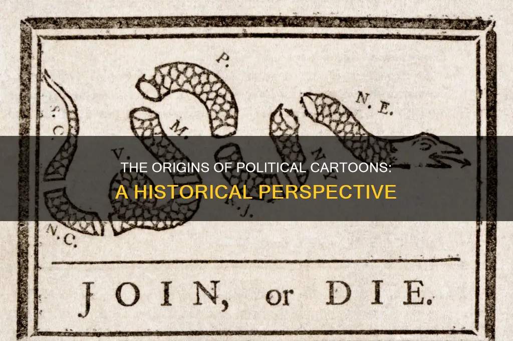 when did political comics start