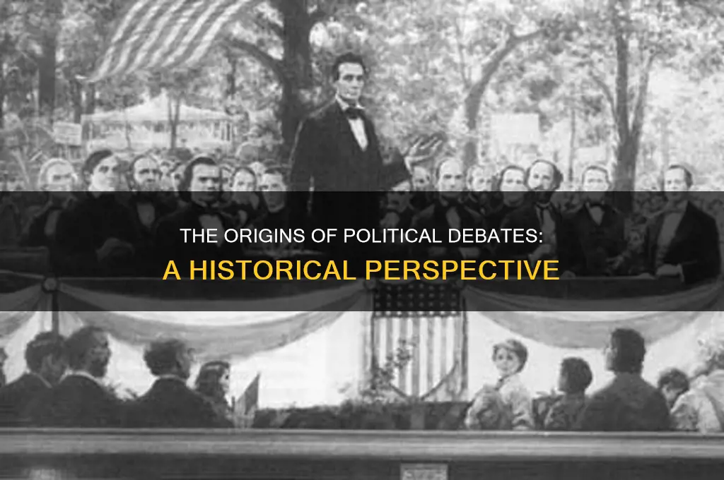 when did political debates begin