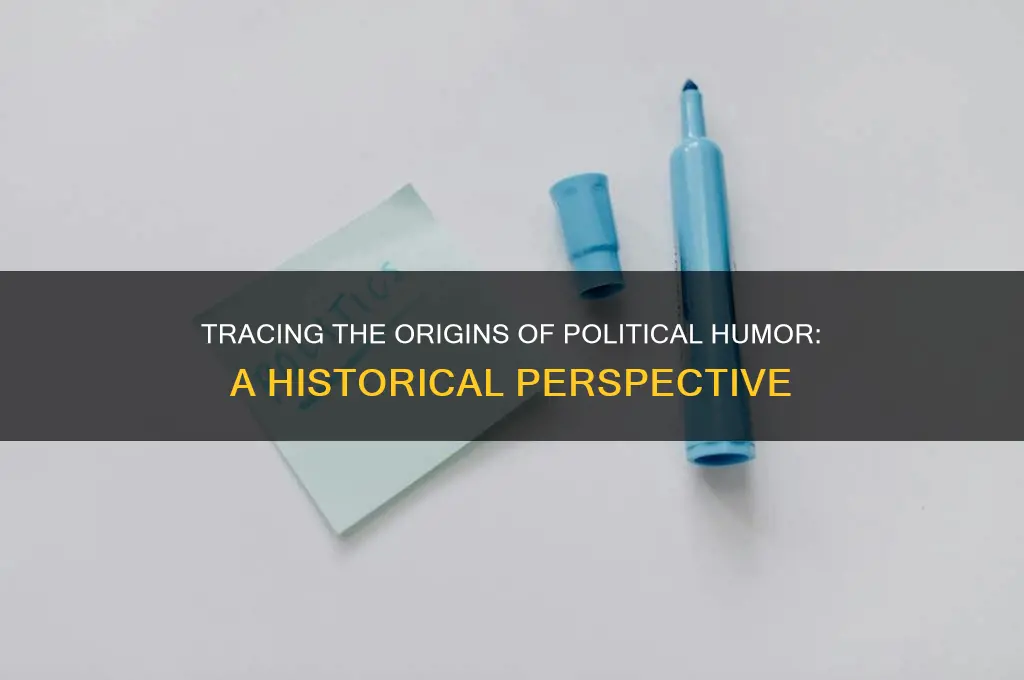 when did political humor start