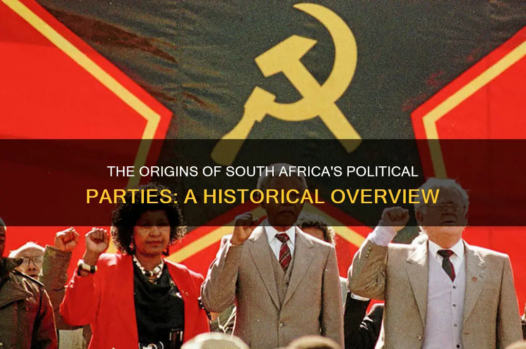 when did political parties start in south africa