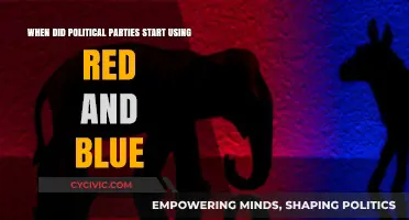 The Origins of Red and Blue in American Political Party Branding