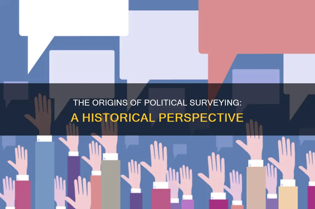 when did political surveying begin