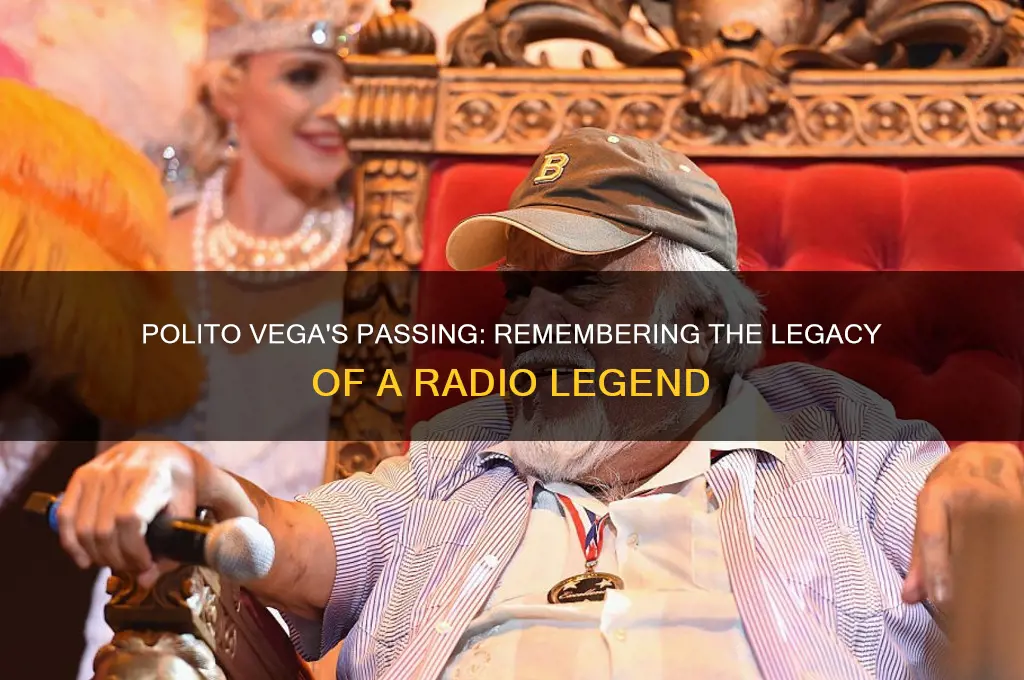 when did polito vega die