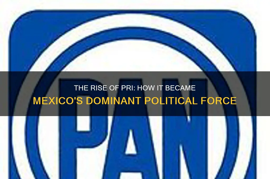 when did pri become dominant political party
