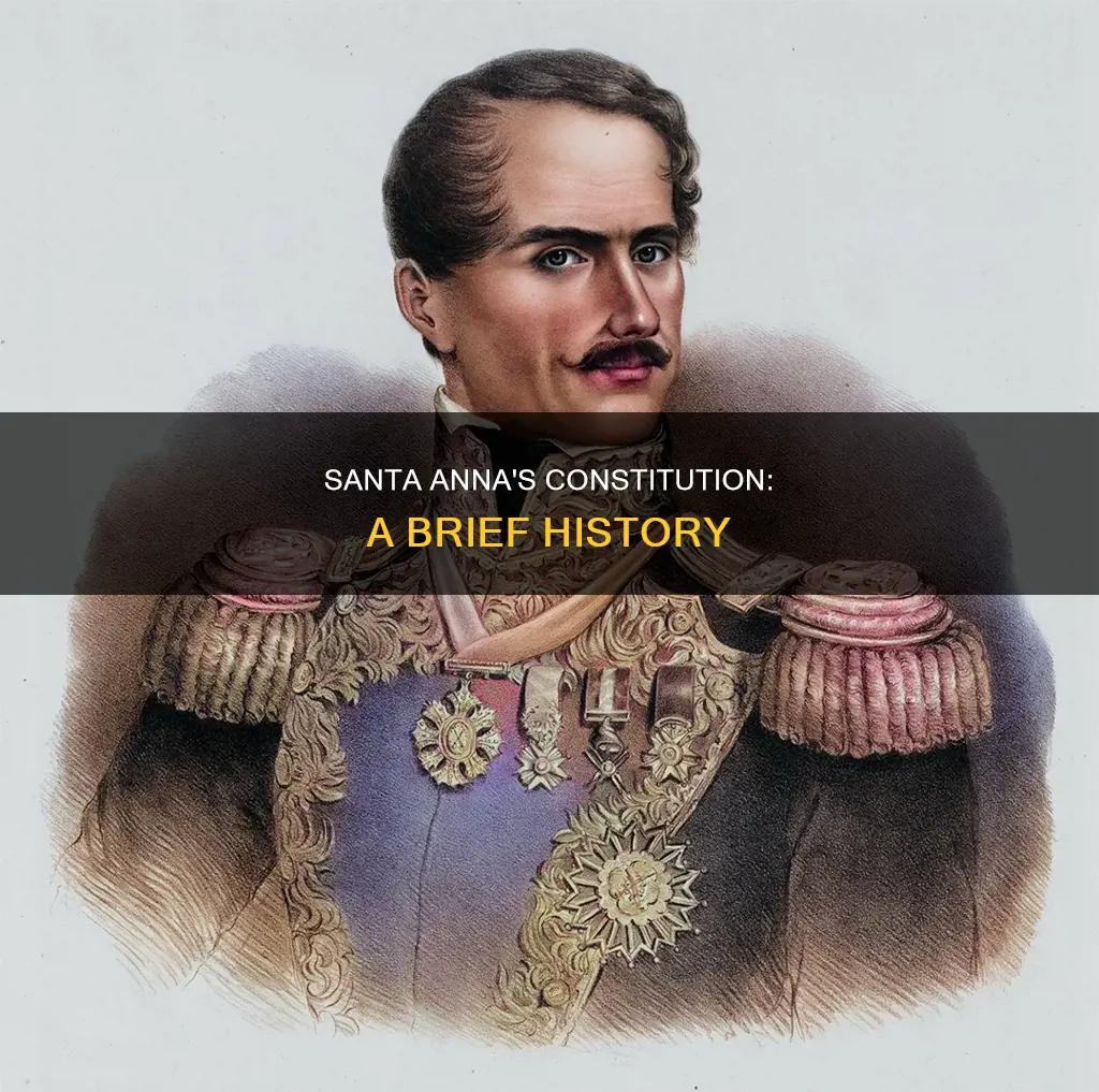 when did santa anna repeal the constitution making