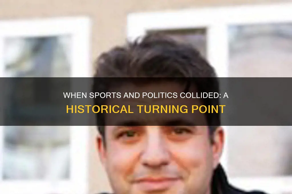when did sports become political