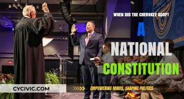 The Cherokee's Historic Constitutional Adoption