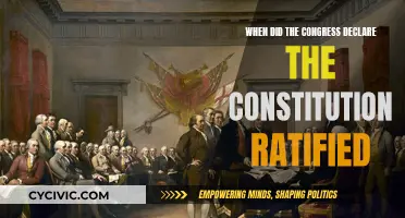 The Constitution's Ratification: Congress' Historic Declaration