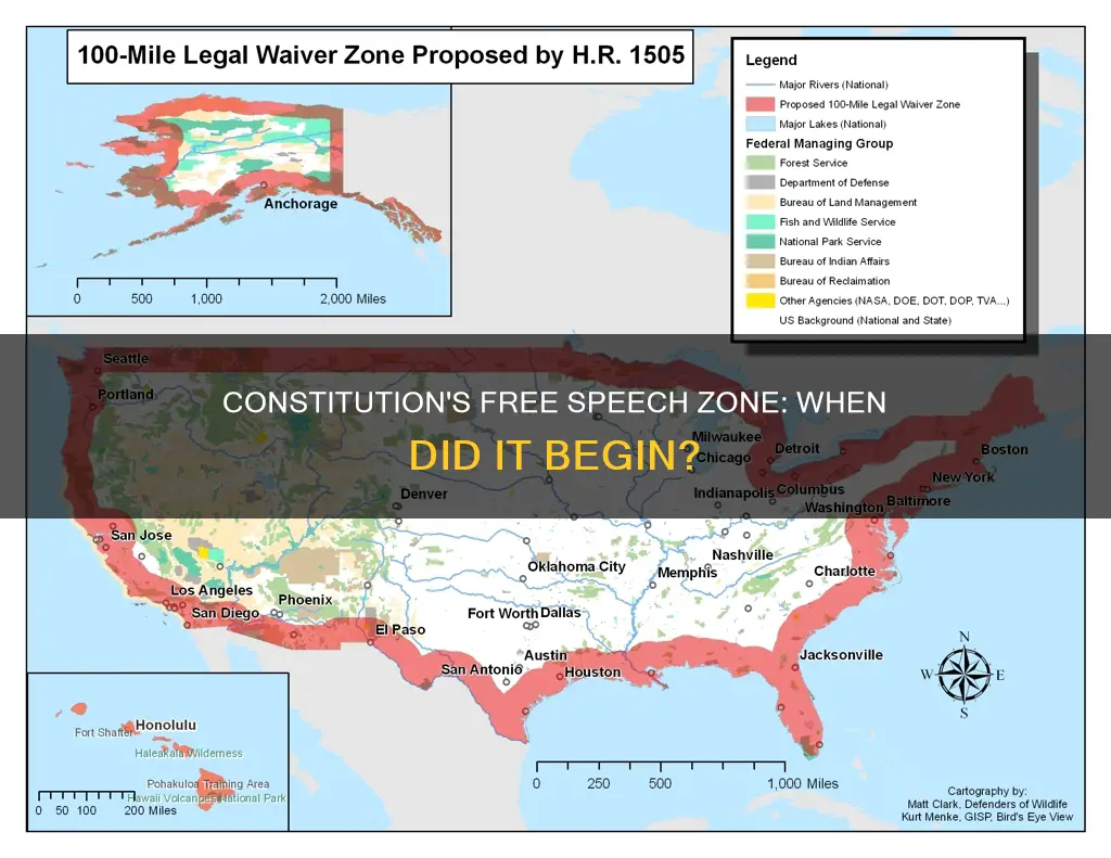 when did the constitution free 100 mile zone start